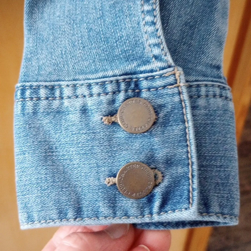 Charter Club Stretchy Denim Jacket Size M - Picture 6 of 8